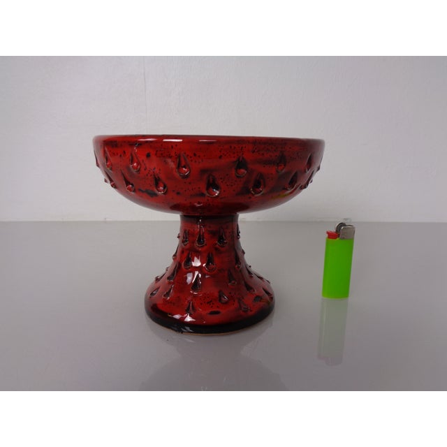 Bitossi Italian Strawberry Ceramic Vase by Fratelli Fanciullacci for Bitossi, 1960s For Sale - Image 4 of 18