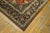 Mid 20th Century 1940s Classic Red Rust Field Floral Medallion Vintage Isfahan Silk Carpet Rug For Sale - Image 5 of 6