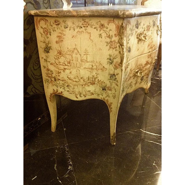 Louis XV Genoese Painted Chest of Drawers For Sale - Image 5 of 12