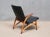 Lounge Chair in Black Leather, Oak & Teak by Arne Hovmand Olsen for J.L. Møllers, Denmark, 1952 For Sale - Image 6 of 15