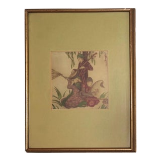 Framed Elyse Ashe Lorde Print "The Concert", - Chinese, Deco, Hollywood Regency For Sale