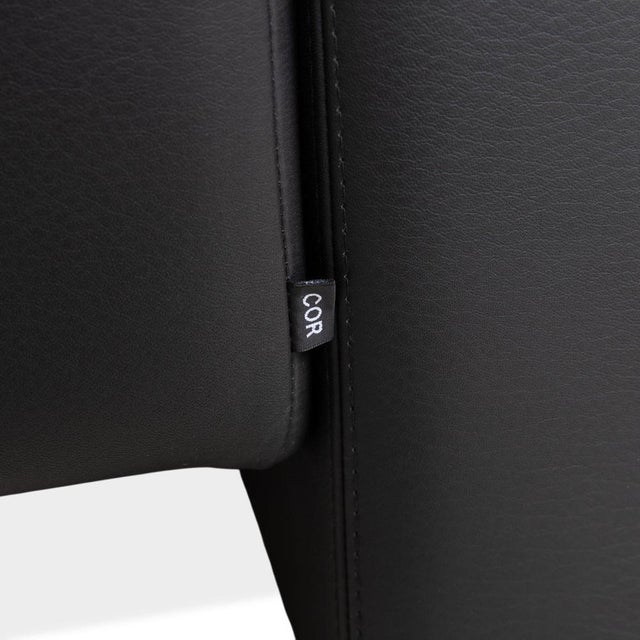 Animal Skin Conseta 3-Seater Sofa in Black Leather from Cor For Sale - Image 7 of 11