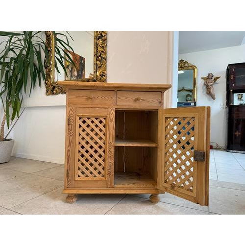 Vintage Peasant Buffet in Wood, 1920s For Sale - Image 10 of 11