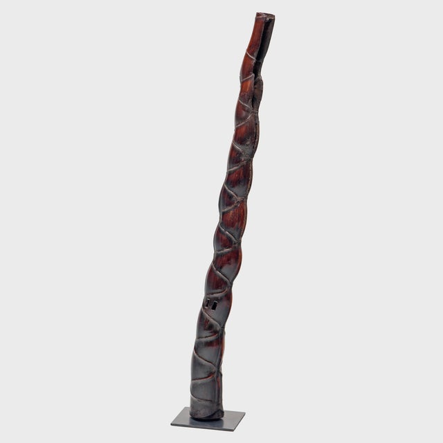 Chinese Buddha Belly Bamboo Pipe, C. 1900 For Sale - Image 4 of 7