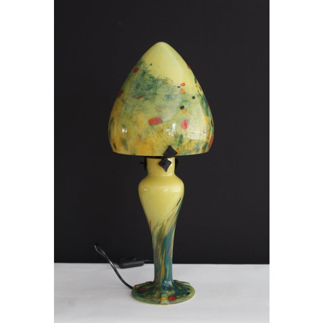 Glass Late 20th Century Art Nouveau Hand Blown Art Glass. For Sale - Image 7 of 10
