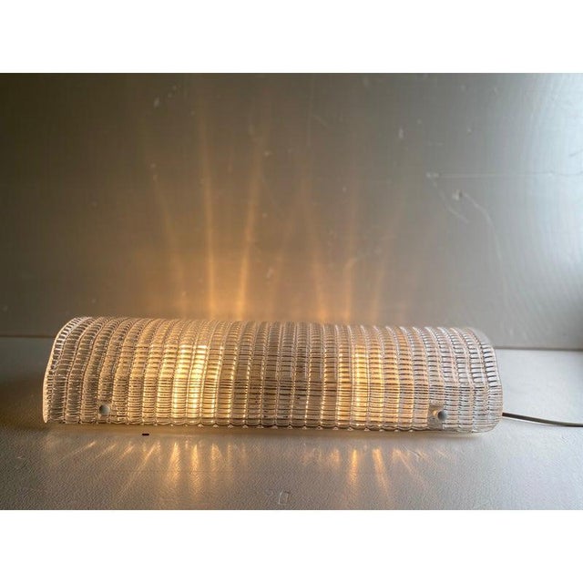 Clear Diamanted Rectangular Murano Glass Wall Sconce by Simoeng For Sale - Image 4 of 10