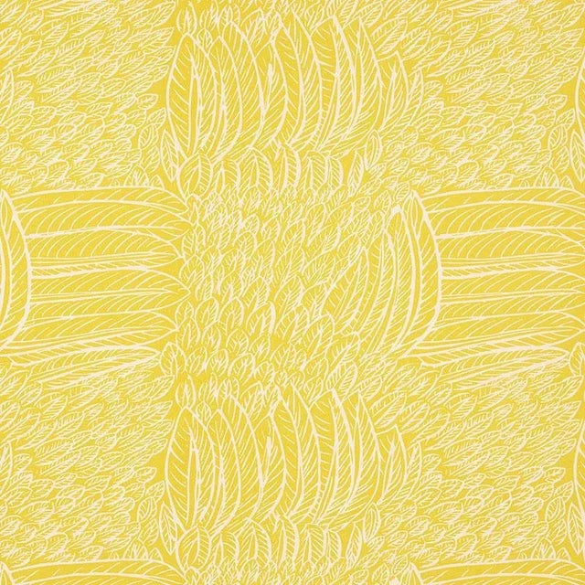 A captivating plaid-like pattern of juxtaposed, stylized feathers. Inspired by a document in our archives and a favorite...