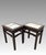Antique Rosewood Chinese 'Mahjong' Stools / End Tables With White Grey Dali Lake Marble Tops - Set of 4 / Pair For Sale - Image 4 of 12