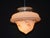Art Deco Floral Glass Pendant Light with Chrome Fittings, 1930s For Sale - Image 12 of 14
