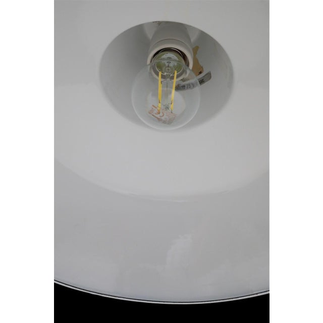Metal Industrial Enamel Pendant Lamp by Axel Wedel Madsen for Louis Poulsen, 1970s For Sale - Image 7 of 13