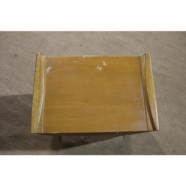 Brown Mid 20th Century Single Mid-Century Nightstand For Sale - Image 8 of 11