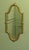 Long Shaped Oval Brass Wall Mirror with Acanthus Leaves, 1960 For Sale - Image 3 of 8