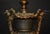 Gothic Revival Bronze Three-Handled Urn Table Lamp with Vianne Flame Shade For Sale - Image 15 of 18