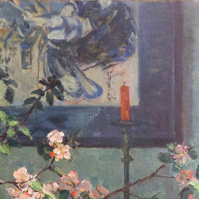 Textile 'Apple Blossoms' by Anna Lee Stacey, 1924, Paris, New York, Chicago, Art Institute of Chicago, Art Students League, Japanese Edo, Woman Artist For Sale - Image 7 of 13