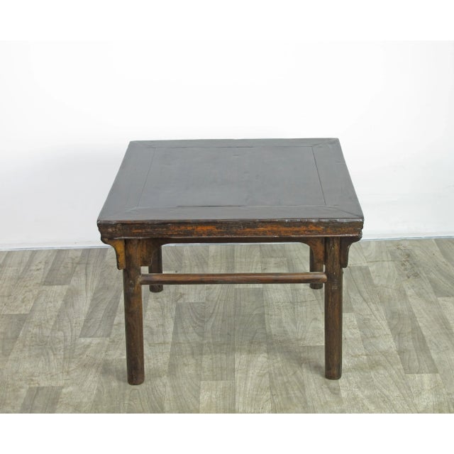 Chinese 1900s Square Antique Chinese Coffee Table For Sale - Image 3 of 9