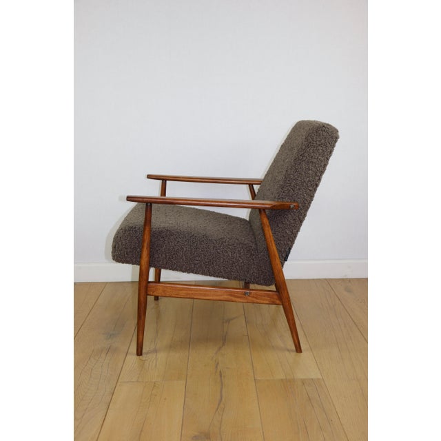 Fox Lis Chair in Chocolate Brown Lamb, 1970s For Sale - Image 6 of 15