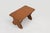 Wood Low French Rustic Church Stool in Terracotta Painted Wood, 1890s For Sale - Image 7 of 11