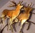 Mid-Century Modern Vintage Brass & Copper Reindeer 15.5" Holiday Wreath For Sale - Image 3 of 4