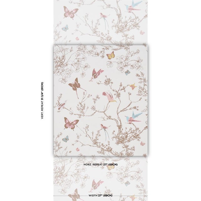 Derived from a hand-printed 1960s wallcovering in our archives, this celebrated pattern features whimsical creatures...