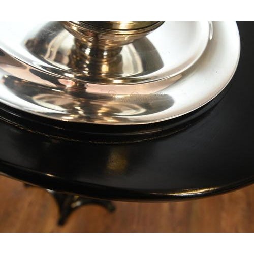 Art Nouveau Drinks Table with Dom Perignon-Engraved Silver-Plated Ice Bucket For Sale - Image 6 of 10