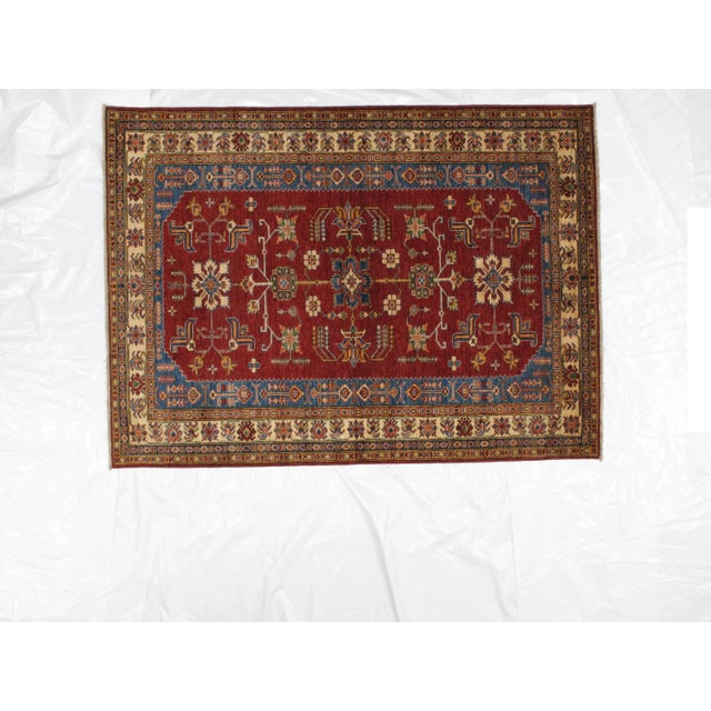 Textile Super Khotan Ghanzi Wool Rug - 5'1" X 7' For Sale - Image 7 of 7
