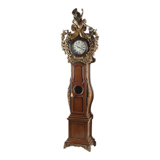 18th / 19th Century Antique French Provincial Style, Carved, Longcase Clock! For Sale