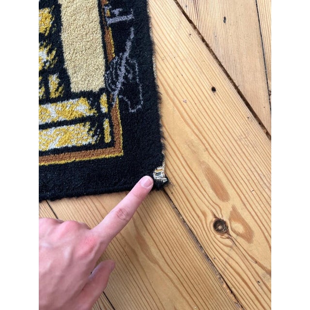 Giardini Allitaliana Vintage Wool Rug by Piero and Barnaba Fornasetti, 1980s, Italy For Sale - Image 9 of 10