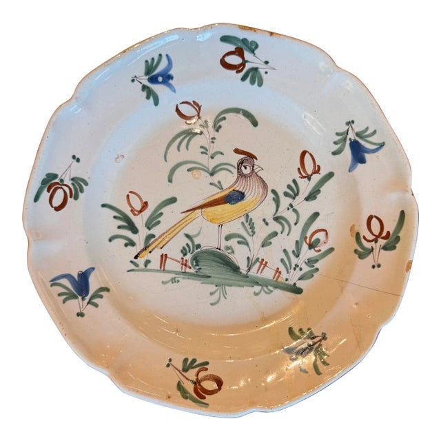 Mid 18th Century Faience Plate For Sale