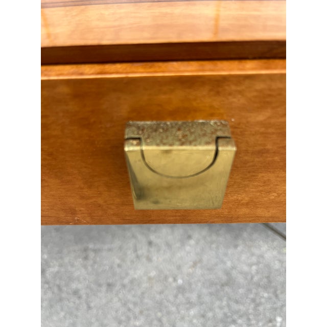 Vintage Late 20th Century Inlaid Writing Desk by Hickory & White Furniture. For Sale - Image 13 of 18