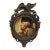 Hand-Textured George Washington Reproduction Print in Vintage Federal-Style Eagle Frame For Sale