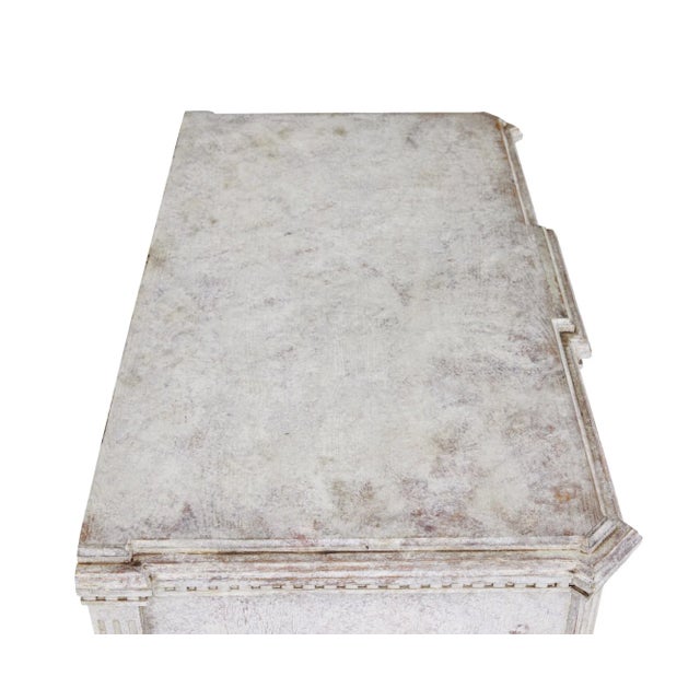 19th Century Swedish Painted Breakfront Chest of Drawers For Sale - Image 9 of 11