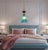 Art Glass Aqua Black Pendant Light For Sale - Image 15 of 18