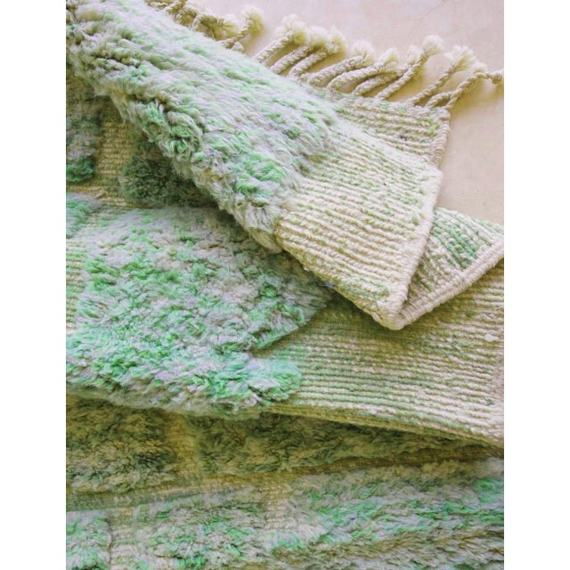 Green Moroccan Contemporary Rug - 11.3 X 8.3 Ft For Sale - Image 4 of 9