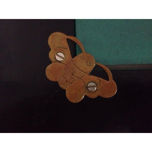 1960s Vintage Asian Writing Desk Carved Dragons Teak Black Chinese Hunan For Sale In Philadelphia - Image 6 of 7