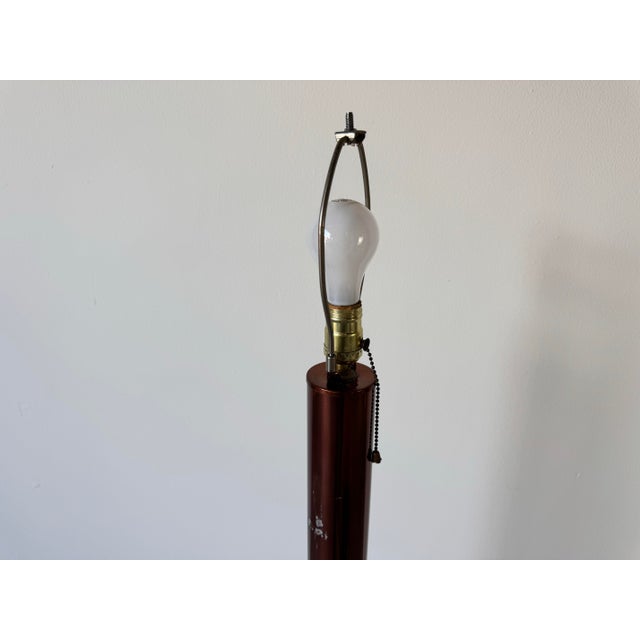 Mid-Century Brown / Copper Finish Mushroom Floor Lamp For Sale - Image 11 of 12