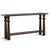 Modern espresso finish solid mango wood console table. Cylindrical legs with carved orb design adding playful character....