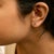 Haus of Brilliance 10K White Gold 1/10 Cttw Diamond 'F' Initial Stud Earring For Sale - Image 4 of 5
