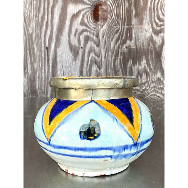 Vintage Boho Moroccan Ashtray For Sale In West Palm - Image 6 of 10