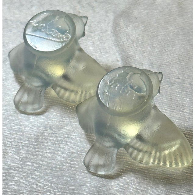 Circa 1930s Vintage Sabino Paris France Butterfly, Swan and 2 Mini Birds Opalescent Figures, Signed- 4 Pieces For Sale - Image 12 of 12