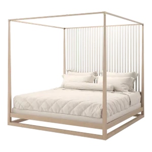 Light Oak Modern Bed King
