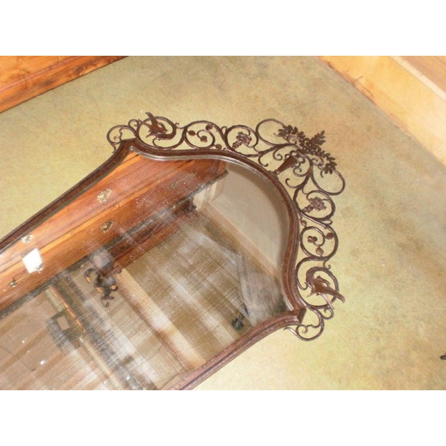 Oscar Bach Signed Oscar Bach Neoclassical Style Bronze Mirror For Sale - Image 4 of 10