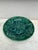 English Green Majolica Geranium Plate, Circa 1880.