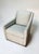 C. R. Laine Kendrick Swivel Chair in Thibaut Everly Spa Blue For Sale - Image 10 of 17