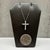 Early 21st Century Natural Diamond Cross Necklace 14kt White Gold 0.64ctw Gh Si New For Sale - Image 5 of 6