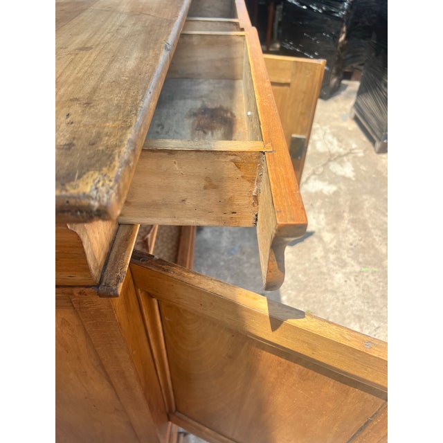 Wood French 19th Century Louis Philippe Solid Walnut Two Door Buffet For Sale - Image 7 of 12