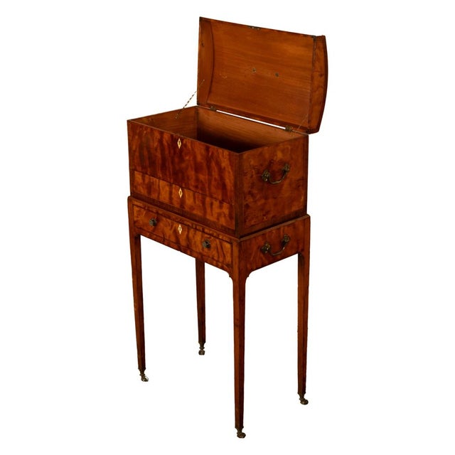 Antique George III Neoclassical Mahogany Chest Stand Cabinet Ince & Mayhew 1790 For Sale - Image 10 of 17