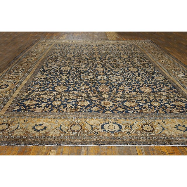 Late 19th Century Persian Bibikabad Carpet ( 12'5" x 17'5" - 378 x 530 ) Antique Large Bibikabad Persian Knotted Rug,...