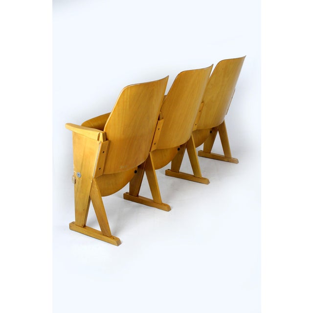 Vintage Cinema Chairs from Ton, 1960s, Set of 7 For Sale - Image 11 of 18