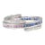 Not Yet Made - Made To Order Multi Sapphire and Diamond Reversible Magic Ring 18k White Gold Size 7 For Sale - Image 5 of 12