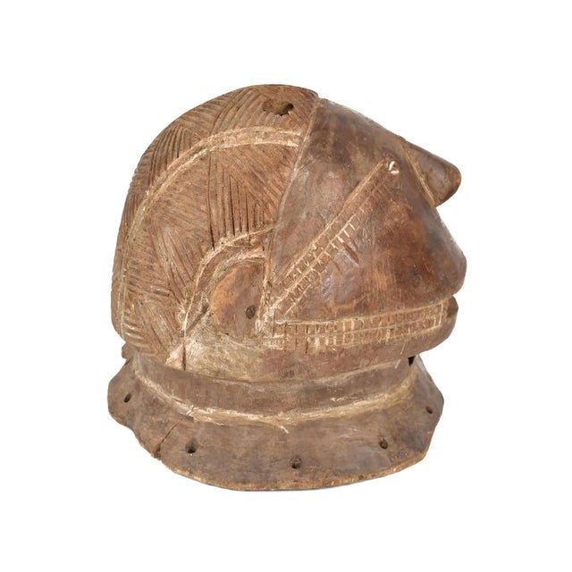 African Early 20th Century Tabwa Helmet Mask For Sale - Image 3 of 6